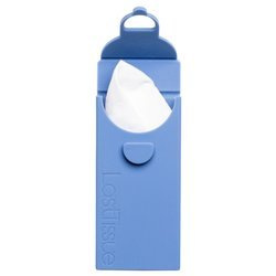 Wielorazowe chusteczki z bawełny organicznej 6 szt. w niebieskim etui - LastTissue