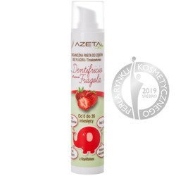Organiczna pasta do zębów bez fluoru z ksylitolem i aloesem dla dzieci truskawkowa – Azeta Bio