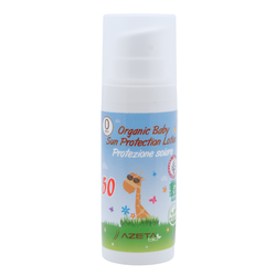 Organiczne mleczko ochronne na słońce z filtrami mineralnymi i SPF 50+ dla dzieci od 0m+ 50 ml – Azeta Bio